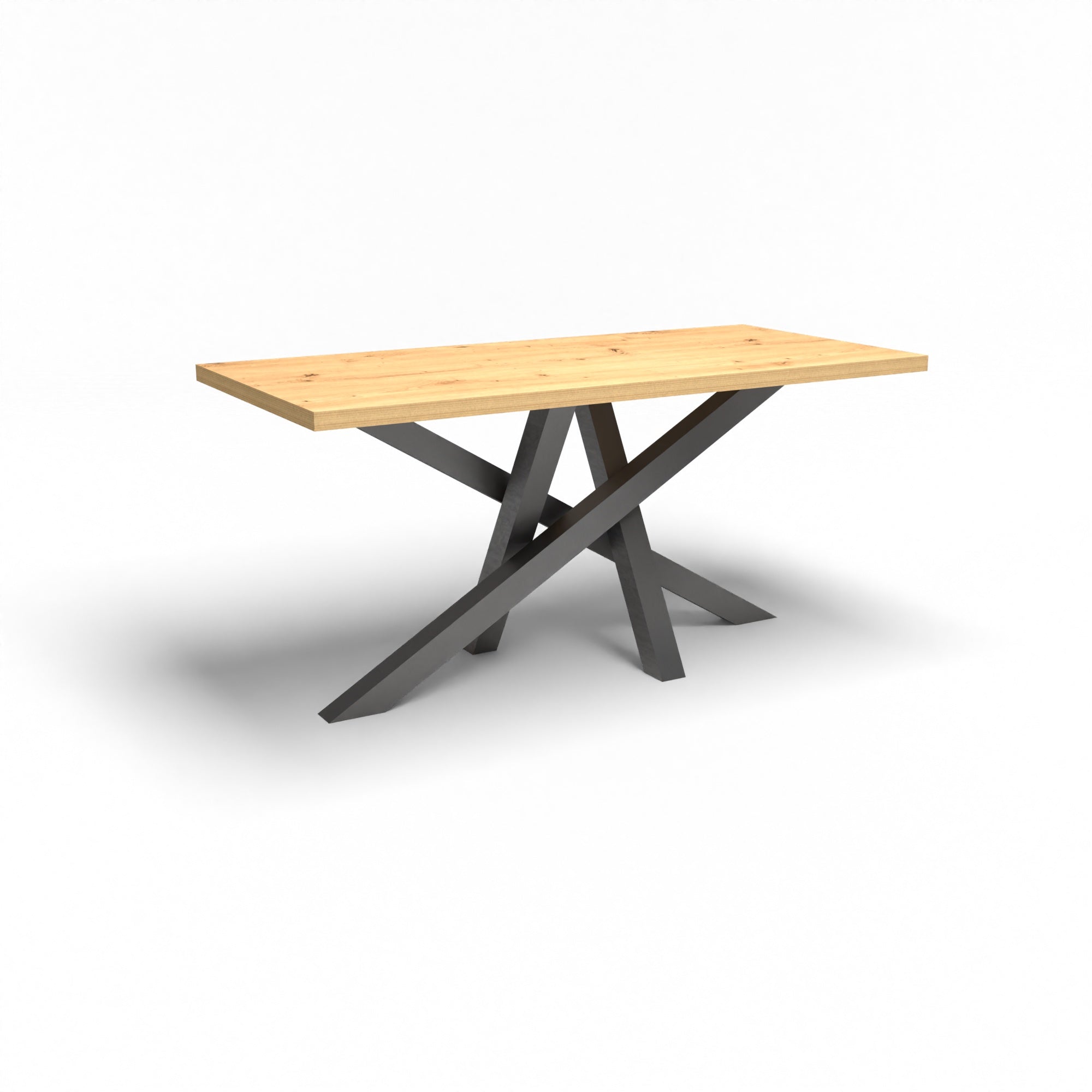 Holztisch - Wildeiche Natur - 2 Meter