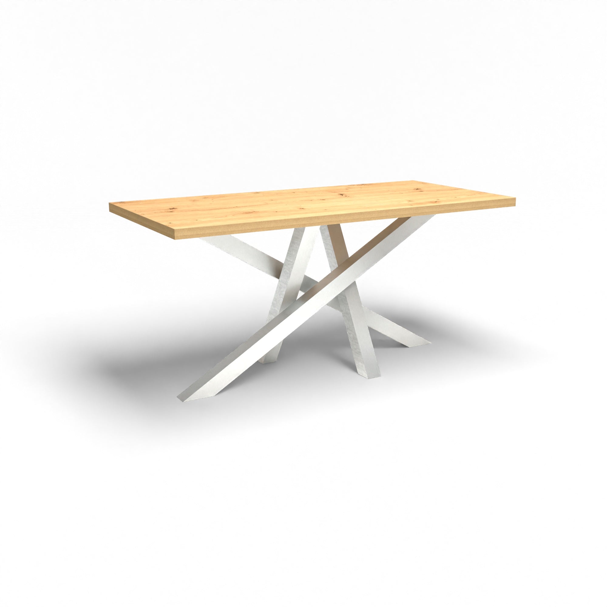 Holztisch - Wildeiche Natur - 2 Meter