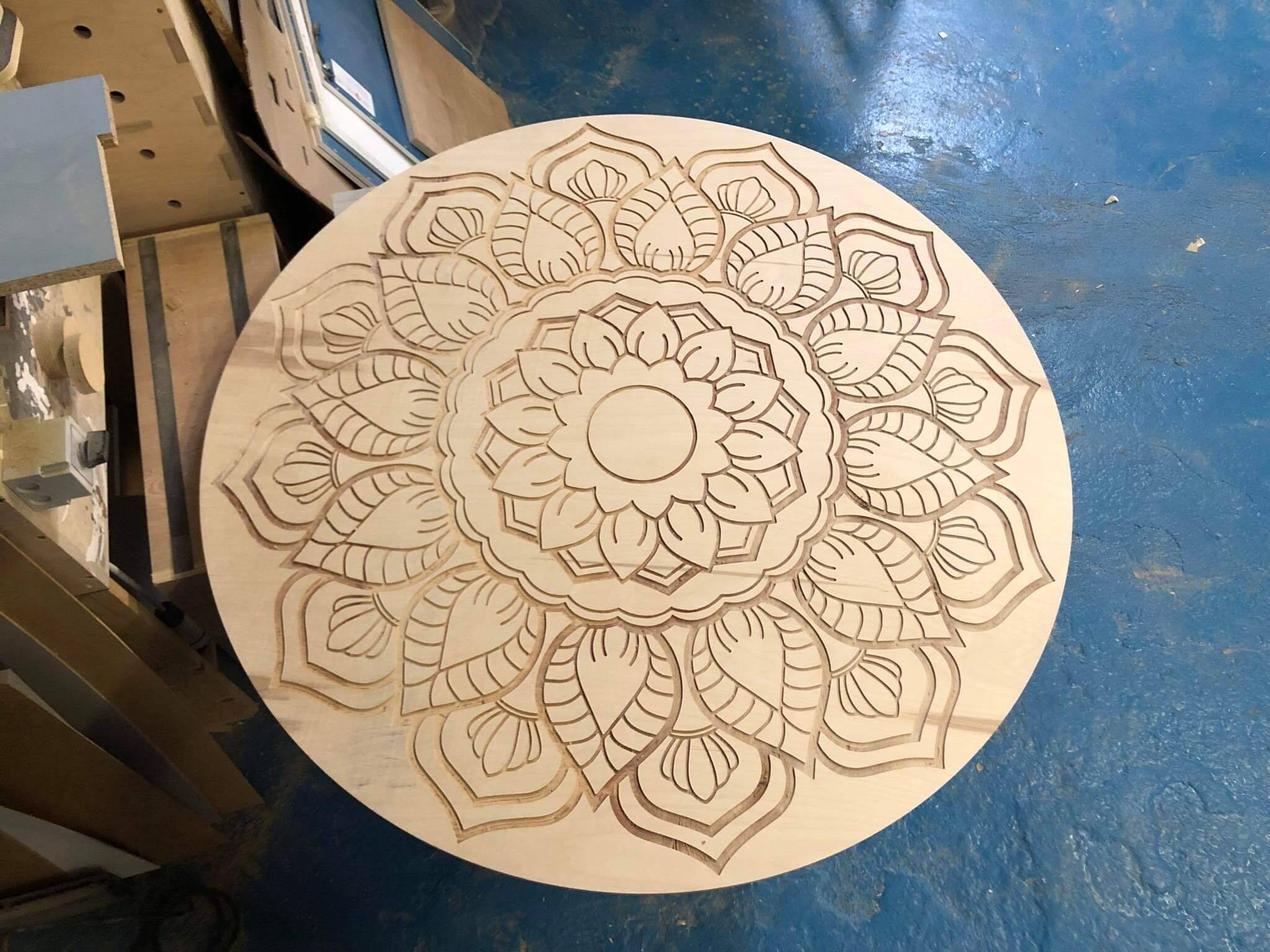 Tisch rund - Wildeiche Natur